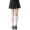 White Bow Calf Socks Stockings Charolita Lolita Socks Women Medium Socks Jk Jacquard Love Tube Socks