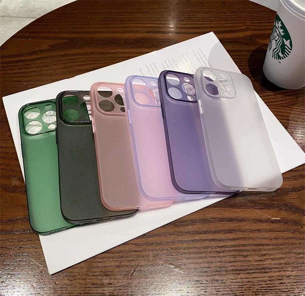 0.3mm Ultra Thin Matte Silicone Soft Case For iPhone 16e 16 15 14 13 12 11 Pro Max Plus Luxury Candy Color Transparent TPU Shell