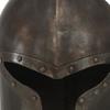 VidaXL Antique Medieval Knight Helmet for LARP Silver Steel