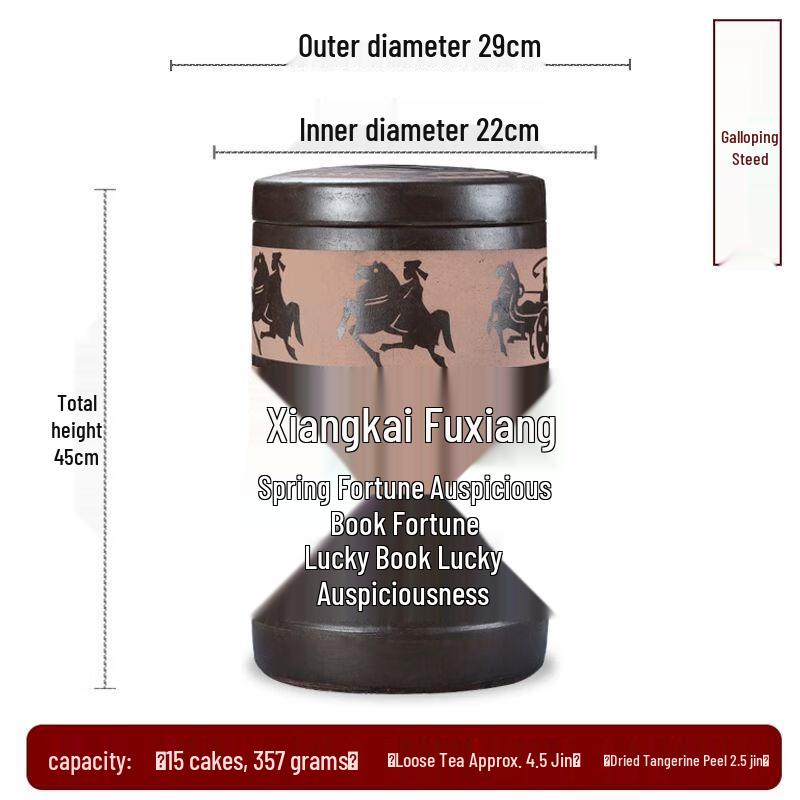 Purple Clay Style Ceramic Tea Storage Jar