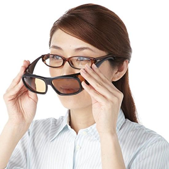 Polarized Brown UV-cut Over-sunglasses,