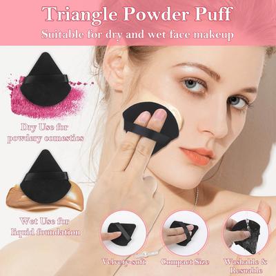 DisposableProfessionalMakeup BrushSet: Eyelash/Brow/Lip Brushes + Makeup Sponge Wedge | Portable Travel Kit, SanitaryHygie A-DH