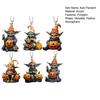 1/6Pcs Alien Hold Pumpkin Pendant Auto Decoration Halloween Festive Atmosphere Style Acrylic Car Hanging Pendant