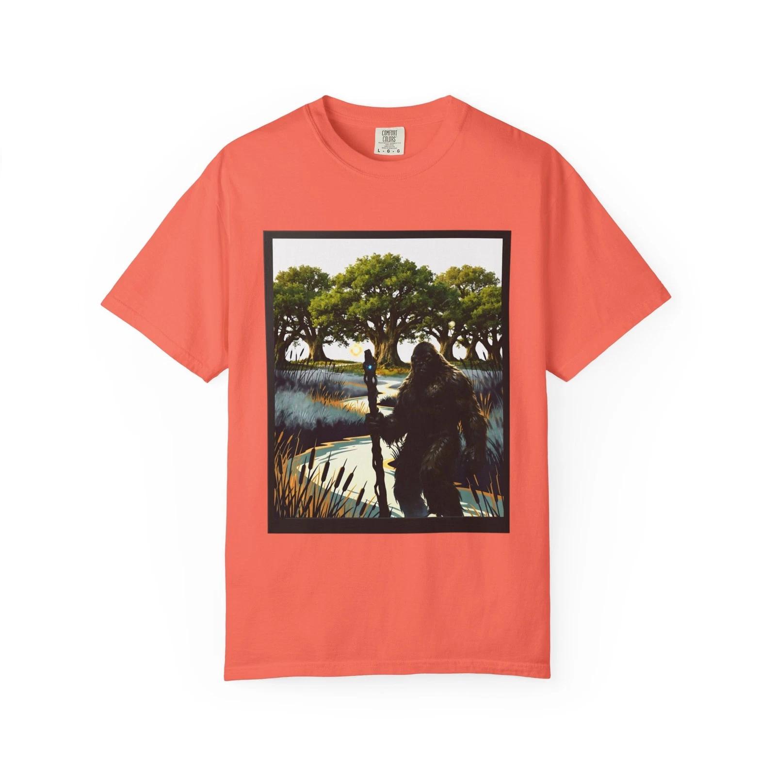 Sasquatch ,Bigfoot T-shirt | Cryptid Nature Scene 3 S