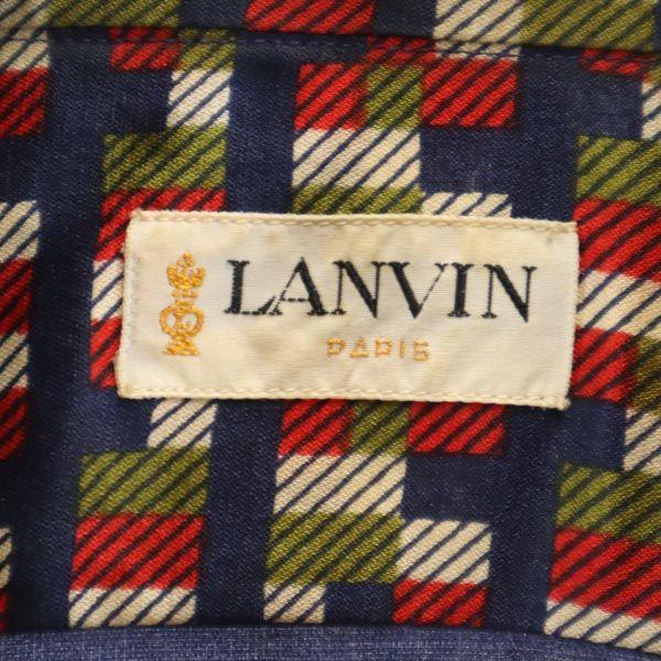 Lanvin Seidenmischung Overall Griff Langes Hemd 37 Herren Gebraucht