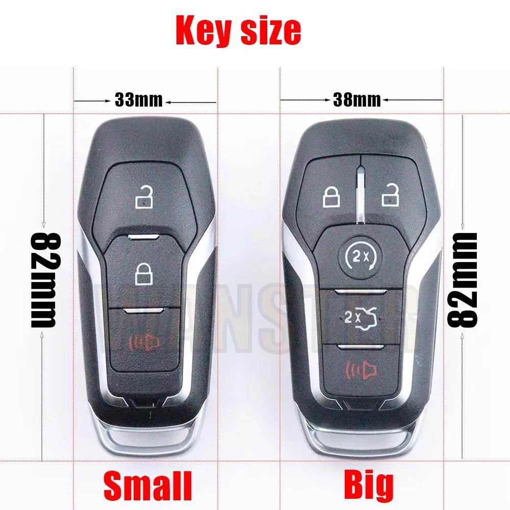 3/4/5 Botton M3N-A2C31243800 Ds7T-15K601-D Car Key Fob Case Shell Housing For Ford Mustang Edge Explorer Fusion Mondeo Kuka
