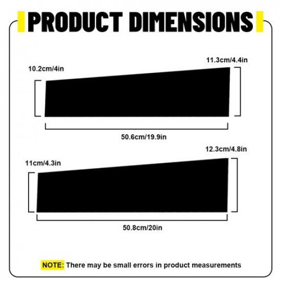 4PCS Pillar Post Trims Door Window Black For 2015- F-150 Ford Cab/Crew Super