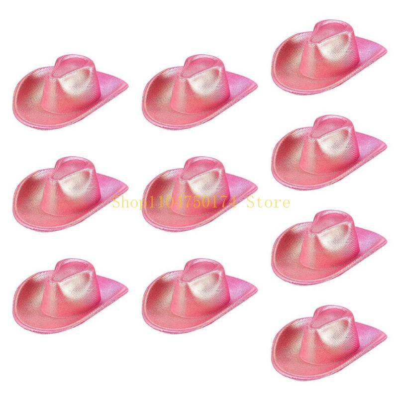 

Western Styles Glitterys Mini Bottle Toppers Hat For Party Decorations Creative Crafts And Holiday Celebration top sale