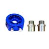 Universal Oil Filter Cooler Sandwich Plate Adapter 1/8 NPT Oil Press Temp Sensor Adapter With Connectors M20*1.5 3/4 NPT