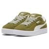 Puma Suede XL Soft Olive Green Women Sneakers White 396381-01
