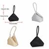 Triangle Design Glitter Imitation Rhinestone Clutch Sparkling Women Handbag Wrist Purse  Ladies