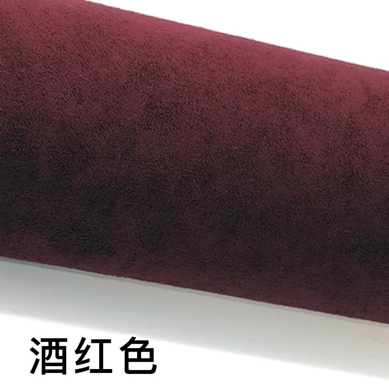 Self-adhesive Suede Fabric Thickened Elastic By Half A Meter for Car Decoration Gift Box Package Diy Sewing Cloth Wearable Black
