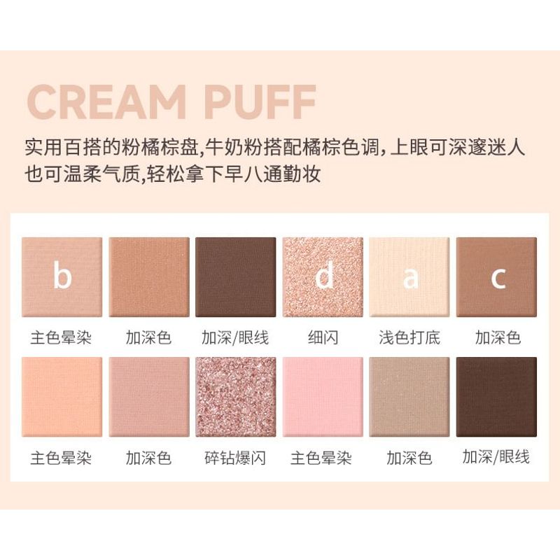 NOVO - Akira Hoshino Twelve Color Eyeshadow Palette - 3 Types