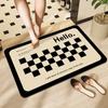Light Luxury Diatom Mud Mat Household Bathroom Door Absorbent Non-slip Foot Mat Entry Door Mat