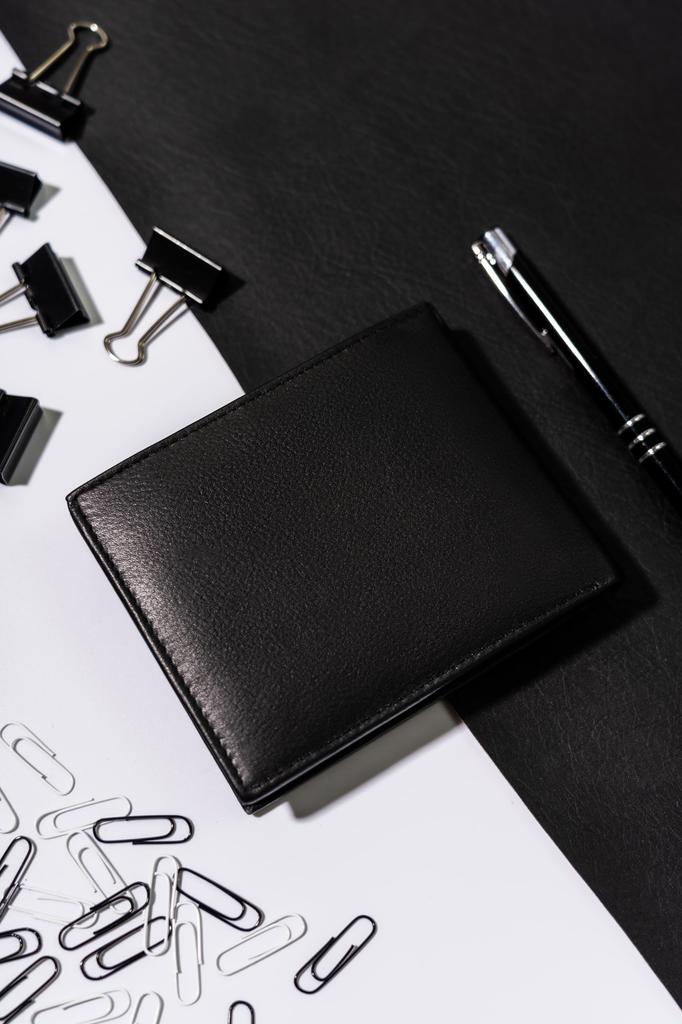 Men's Leather Wallet N992-SPDM-BOX-3289 Black