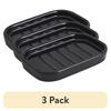 3 Pack Durable Ceramic Soap Dish Glossy Black Bathroom Accessory Jewelry Holder Timeless Design Home Essentials Storage