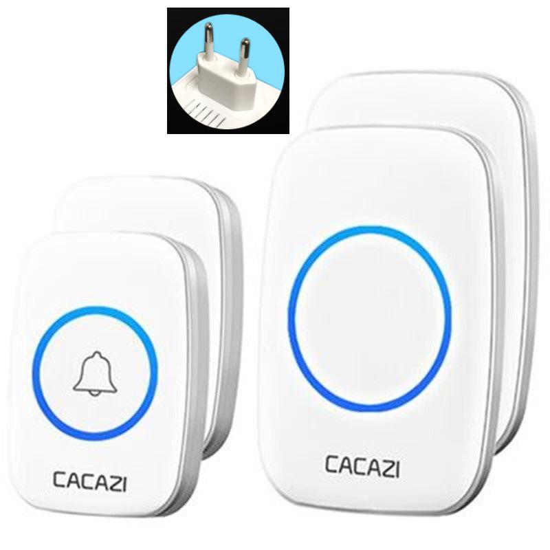 A10 Wireless Long-Range Home Doorbell with Multiple Call Bells and Elderly Pager, Compatible with EU, US, and UK Standards.