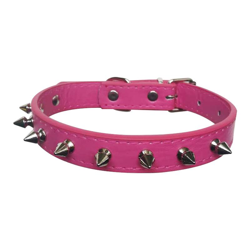 Multi-Color PU Leather Dog Collar & Leash - In Stock