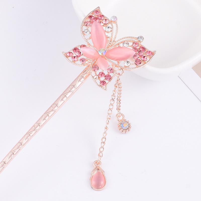 Women's 2026 Spring/Summer Chinese Tassel Alloy Hairpin - Qipao Hair Accessories