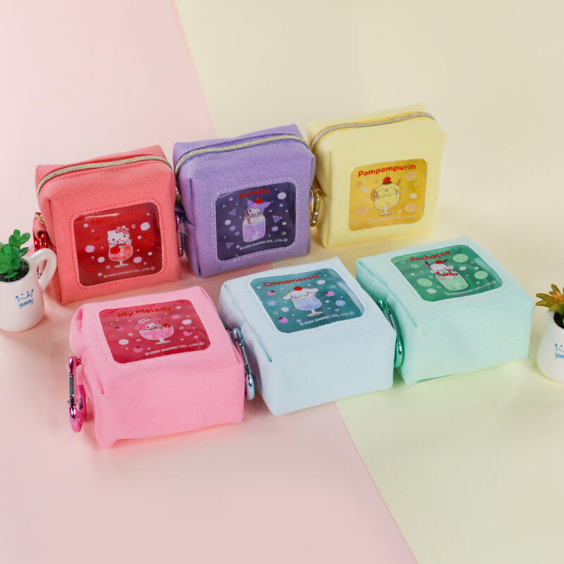 Набор из 6 мини-квадратных косметичек Sanrio Sanrio Petit Pouch_Hello Kitty