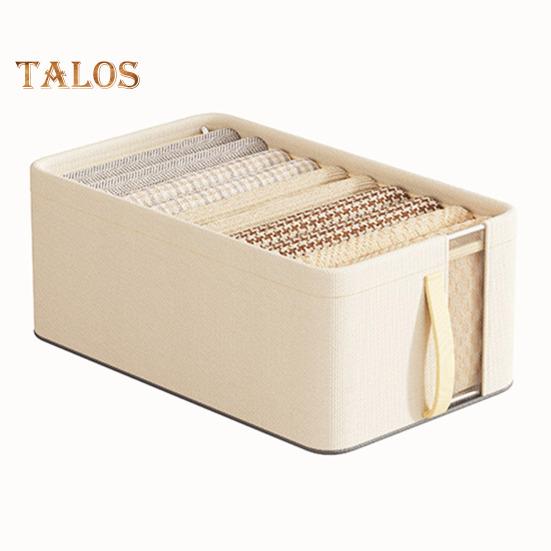 Wardrobe Clothes Storage Box Large Capacity Breathable Mesh Heavy-Duty Folding Frame Storage Basket Trousers Organiser