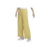 Nike Sportswear Solid Color Wide Leg Corduroy Split Casual Pants Women Pants Yellow DQ5922-720