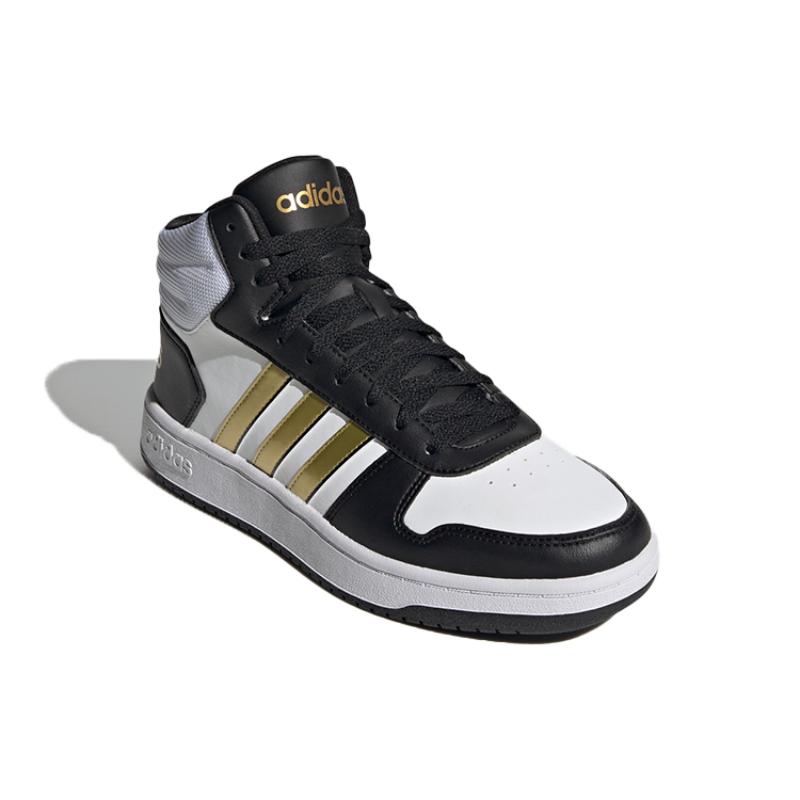 Adidas Hoops 2.0 Mid 'White Blue Gold' Sneakers H01197