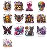 2D/Flat Halloween DIY Diamond Painting Tabletop Ornaments Kit Diamond Painting Desktop Decorations for Home Office Desktop Decor