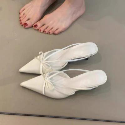 Pointed Thin Heels, Half Slippers, Thin Sandals, New Shoes, Light Mouth, Not Tired Feet, Single Shoes for Women