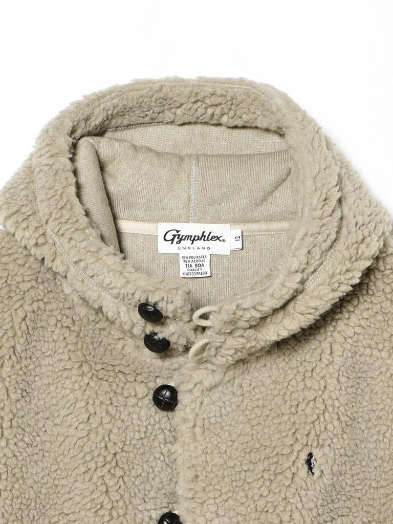 Ray Beams Gymphlex Hooded Boa Vest, Women's, Size 14_TAUPE (NAVY), Size 12