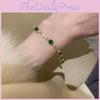 Geometric Resin Bracelet With Gold Plating For Women Office Casual Wear