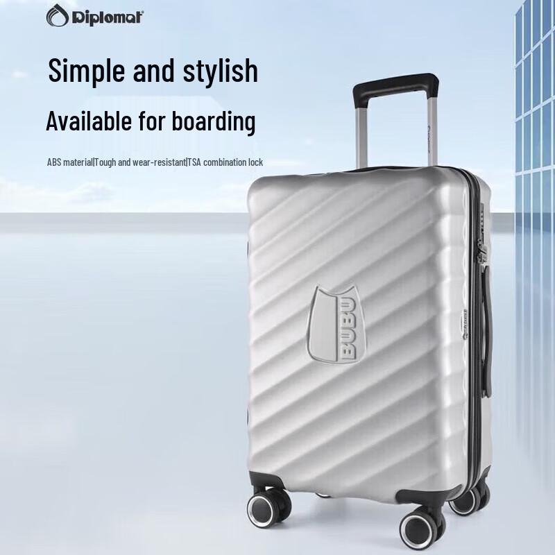 Diplomat 20-inch Pigskin Carry-on Smart Luggage