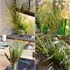 5Pcs Artificial Onion Grass Fake Greenery For DIY Wedding Venue Home Decor Potted Ornament Fake Plant Outdoor Garden Decoration