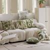 Vintage French Style Throw Pillow Cover With Embroidery Soft Velvet Fabric 45x45cm Decorative Cushion Living Room Dining