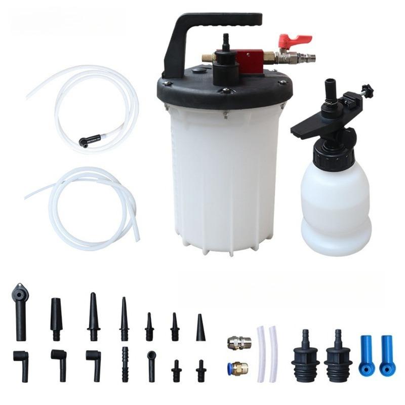 Multi-Functional Brake Fluid Change Tool - Vacuum Extractor Pot for Brake/Clutch Bleeding & Power Steering Oil Suction
