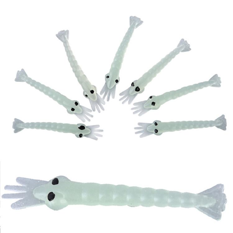 Glows Shrimp Lures Soft Luminously Swimbait Floating Shrimp Lures Simulation Shrimp Baits Topwater Floating Lures