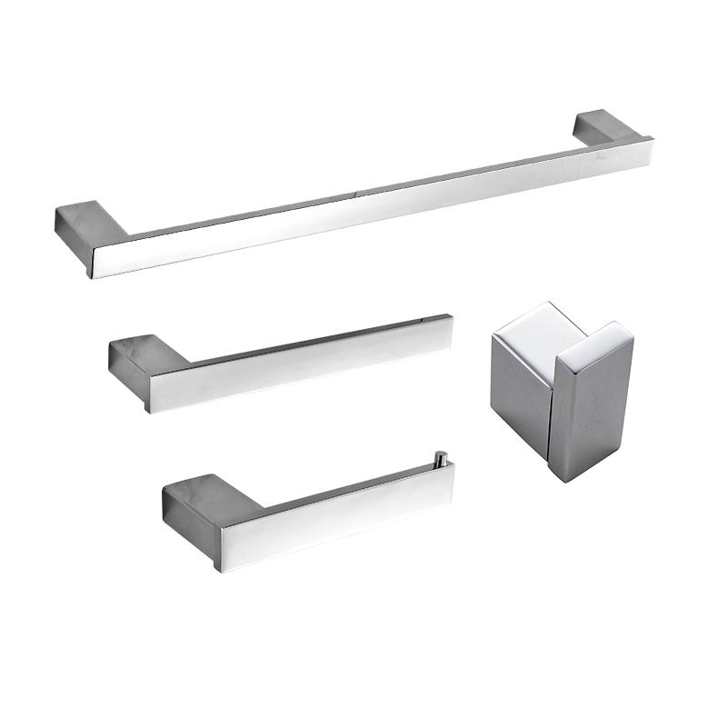 Bathroom Accessory Set High Quality 304# Stainless Steel 4pcs - tower bar hook Toilet Paper Holders towel holder