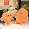 Cartoon Cute Expression Carrot Throw Pillow Plush Toy Doll Radish Doll Home Pillow Cushion Cloth