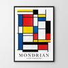 Poster Mondrian Color Composition