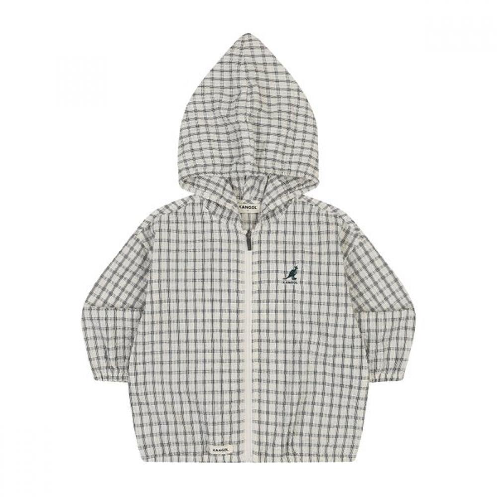 Kangol Детский хлопковый джемпер в клетку Черный Sb 0d06