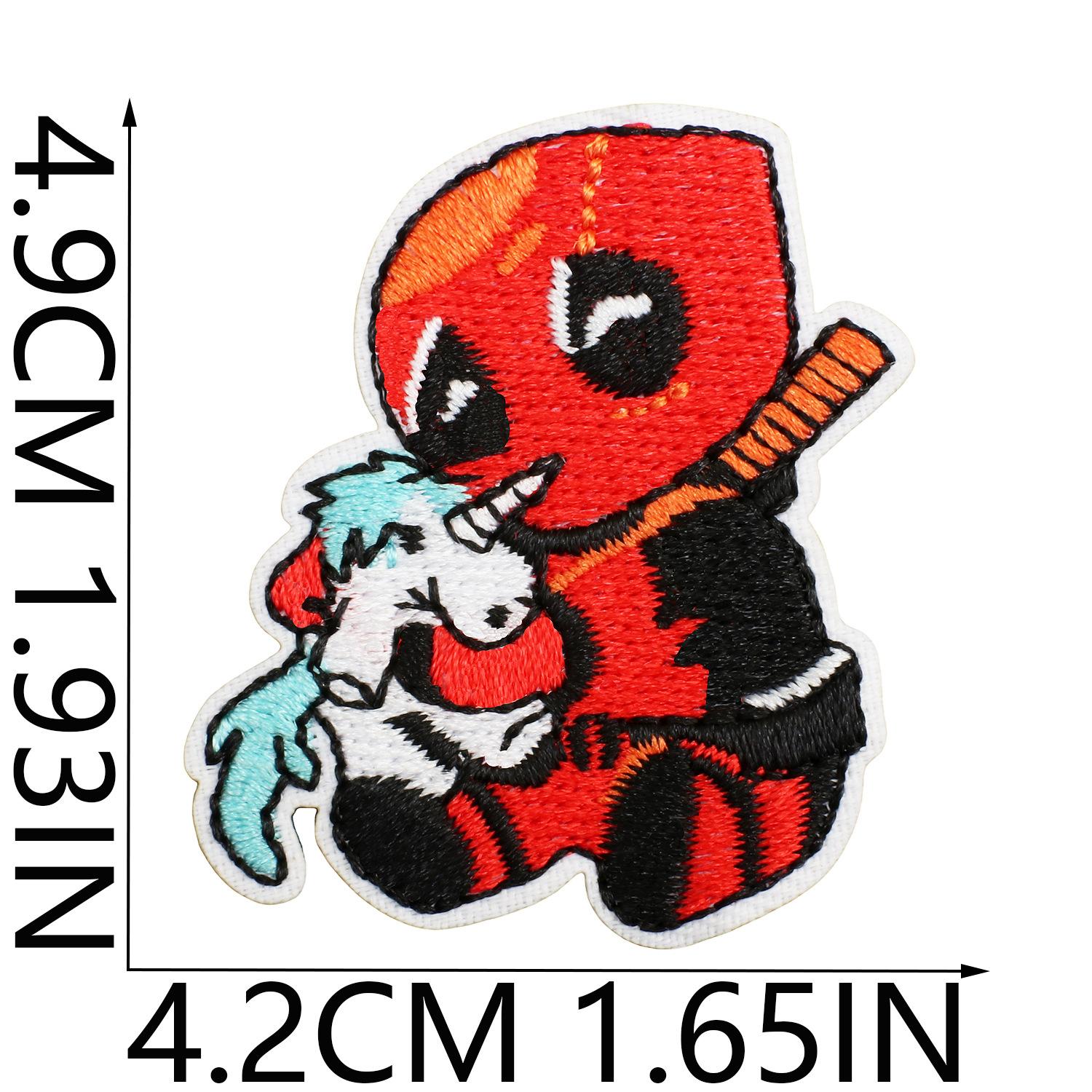 Ninja Cartoon Anime Character Embroidery Cloth Sticker Boys Clothes Decoration Marvel Patch Sticker Computer Embroidery Stamp Ironing no. 9_3 pieces