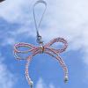 Unique Bowknot Pendant Phonechain Trendy Keychain Accessory  Simple Portable Phone Decoration for Bags and Cameras