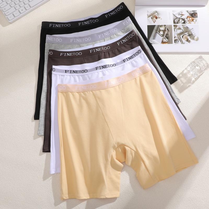 2pcs Women's High Waisted Boxer Briefs Cotton Plus Size Panties Sexy Elastic Waistband Sports Shorts Casual Comfortable Lingerie