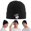 Scottish Terrier Hunde Muster Warme Strickmütze Winter Strickmütze Beanie Mütze Skullies Beanies Hip Hop Mützen für Unisex