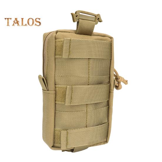 Tactical Molle Accessory Pouch Backpack Shoulder Strap Attachment Bag with Double-Zipper Pocket Tactical Molle Tool Pocket for Outdoor Activities