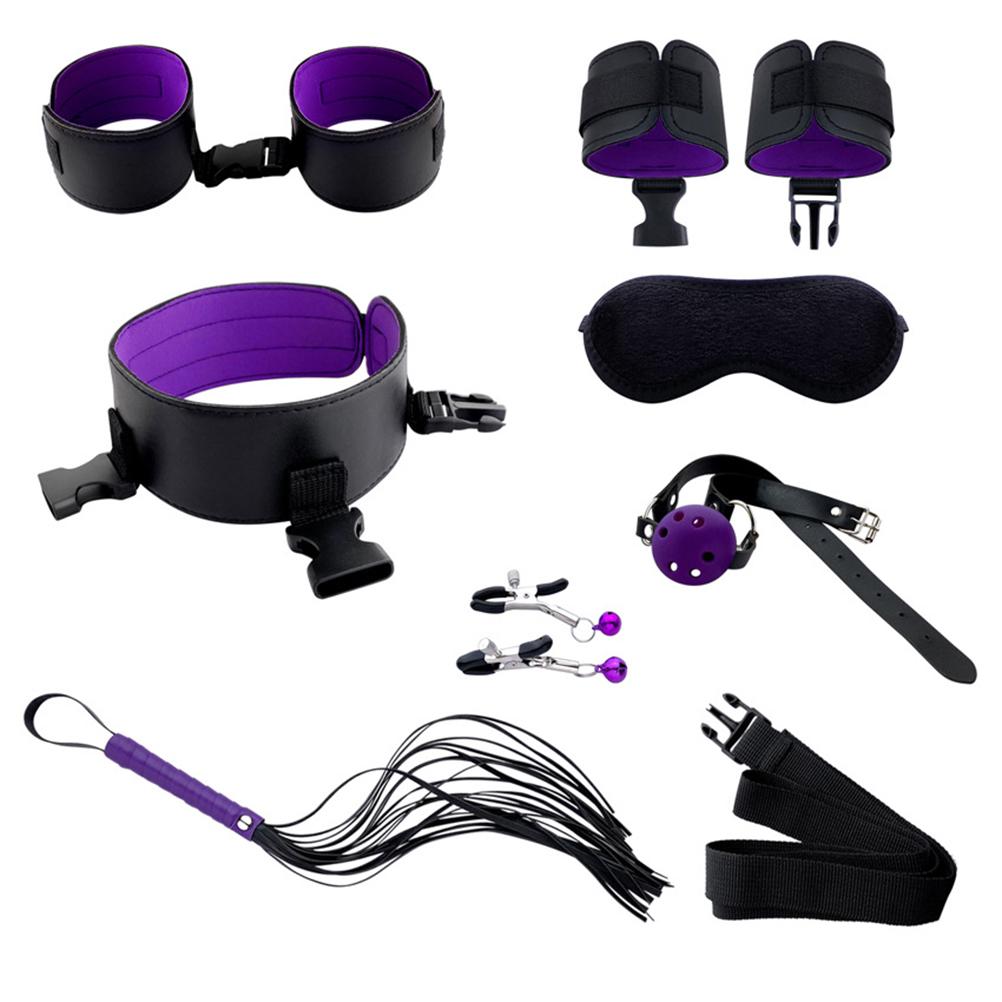 26 ks Sex Set Hračka PU Kůže Svázaný Vázací Set SM Set pro Páry Dospělí Sexy Oblek pro Páry
