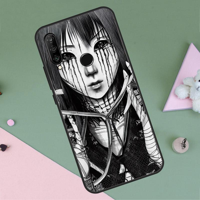 Horror Manga Style For Huawei P30 P40 Lite P60 Pro Nova 7i 8i 11i 12i 12s 10 9 SE Y90 Y60 Y70 Y72 Y61 Y91 Case
