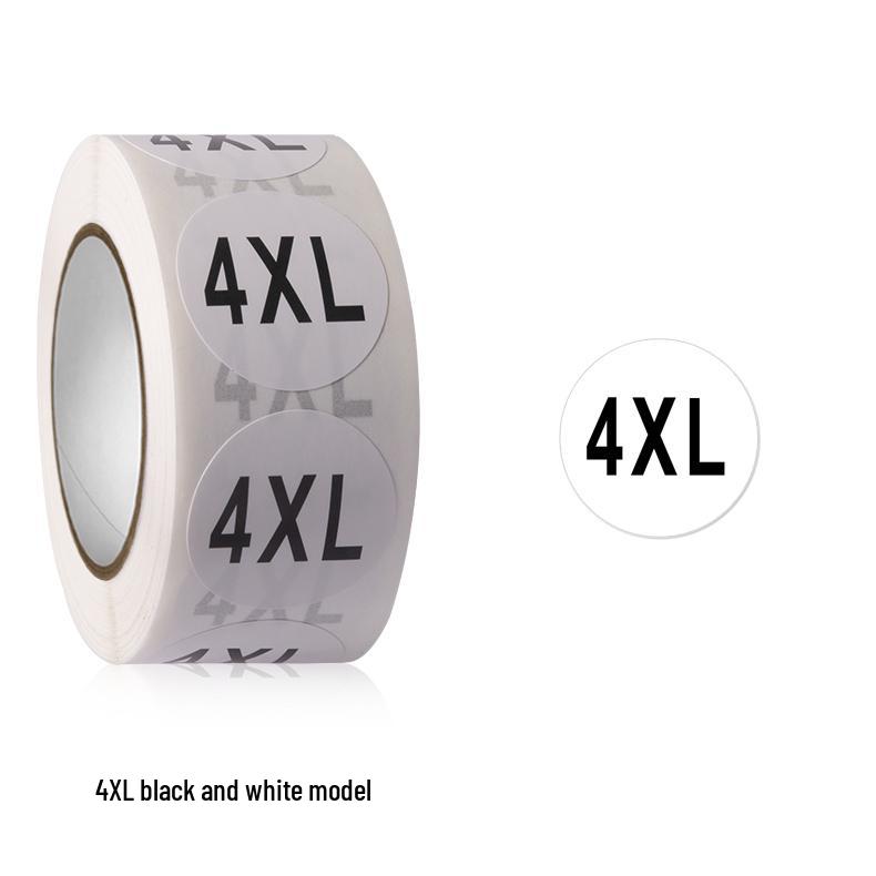 Self-Adhesive Round Size Stickers for Apparel & Footwear