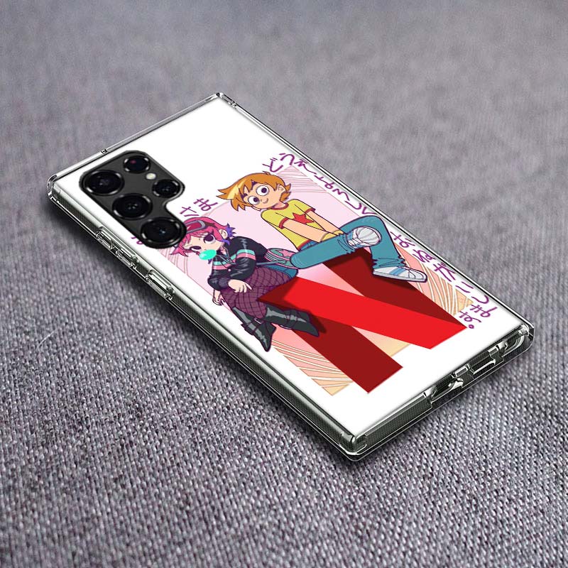 

Scott Pilgrim anime Phone Case For Samsung Galaxy S24 S23 S21 S20 FE S22 S26 Ultra S25 Edge S10 Plus Cover Clear TPU Capa Shell Samsung S10 PLUS