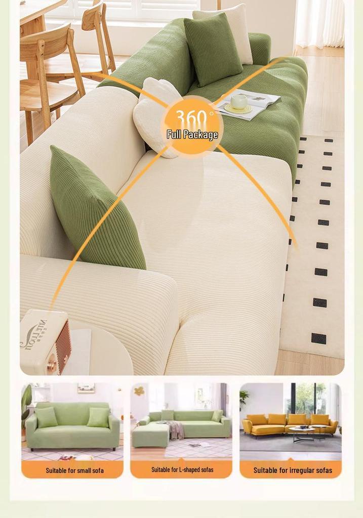 All-Season Non-Slip Corduroy Sofa Cover